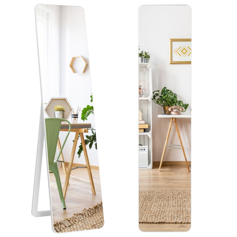 63 X 14.5 Inch Full Length Frameless Wall Mountable Floor Mirror